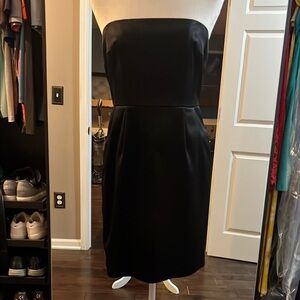 Express Black Strapless Dress